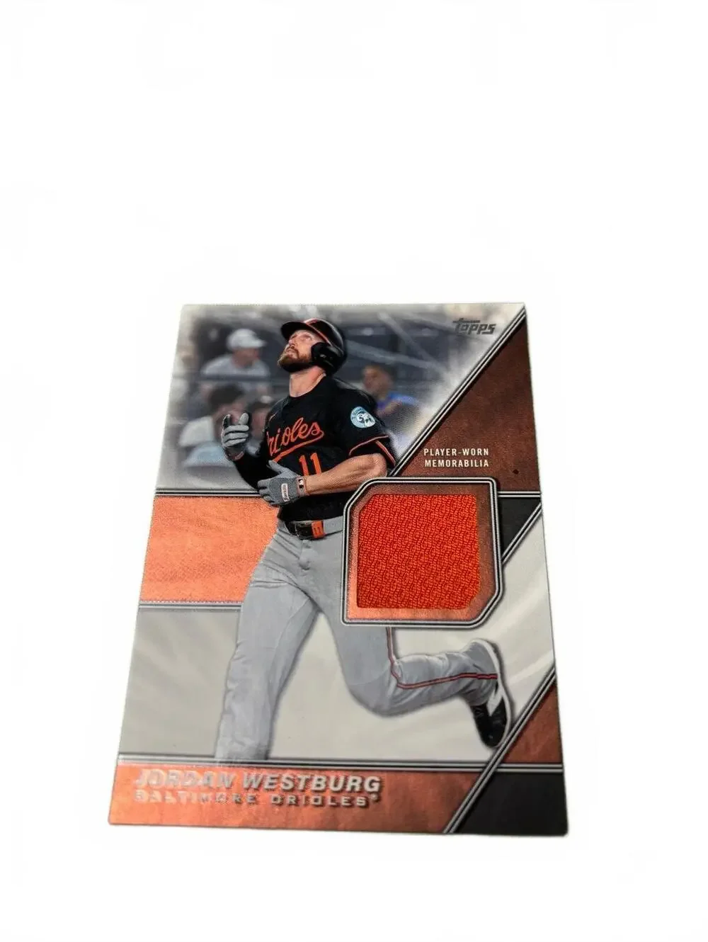 Jordan Westburg Baltimore Orioles Player-Worn Memorabilia 1/